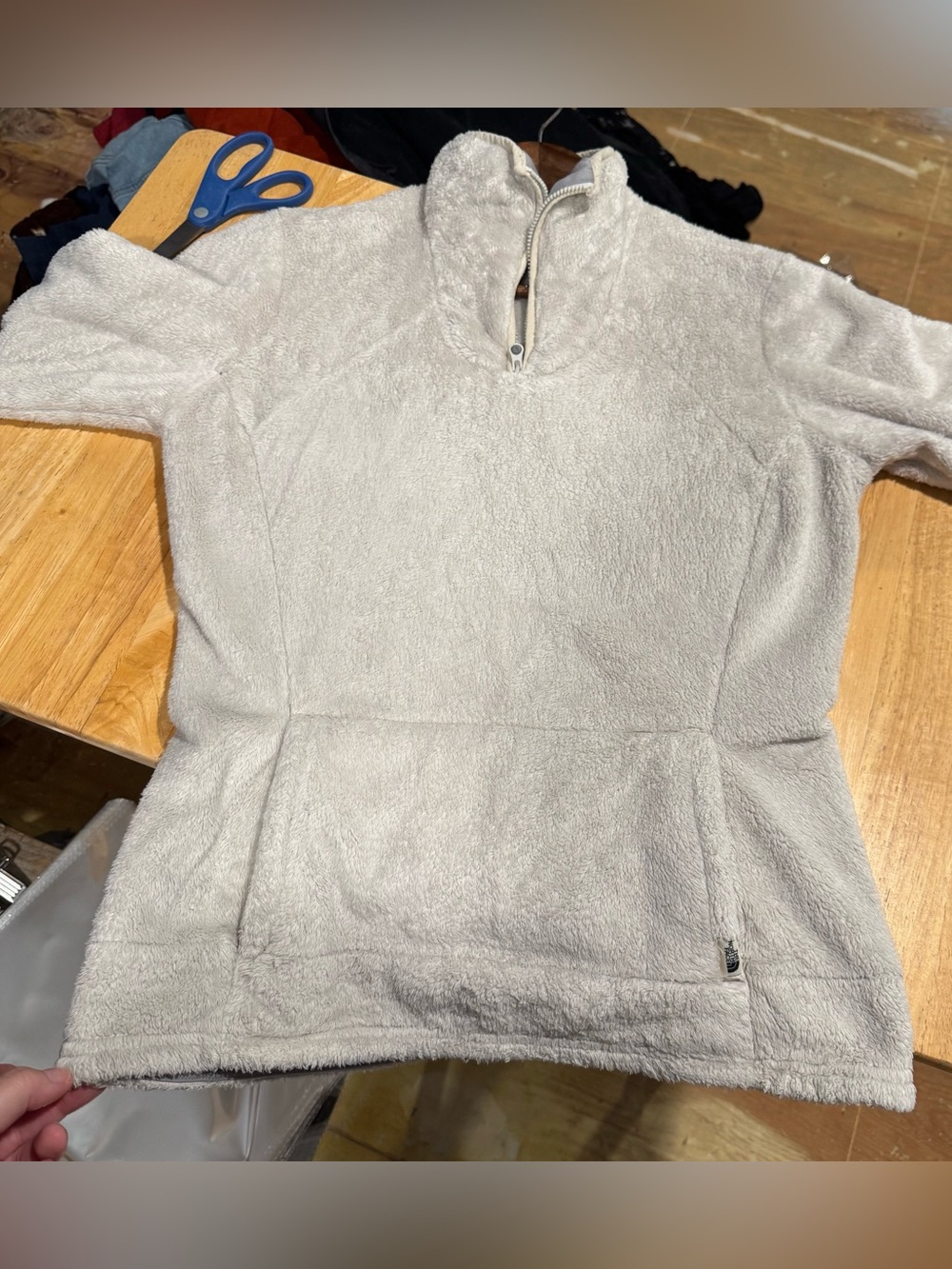 The North Face Off White Fleece Pullover